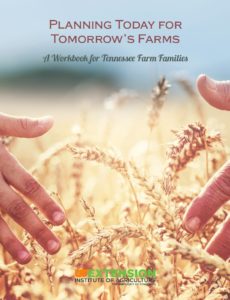 Planning Today for Tomorrow's Farms Workbook Cover